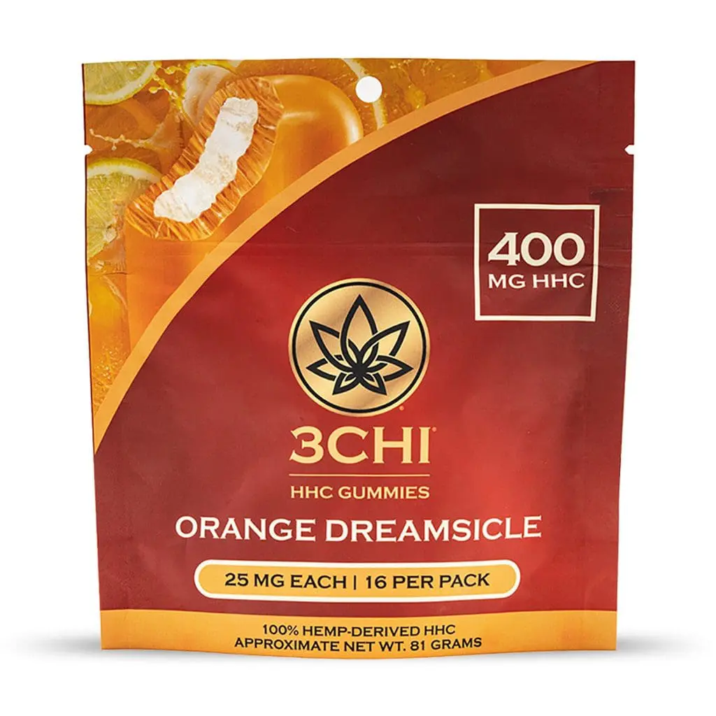 3Chi HHC Gummies – Orange Dreamsicle (400 mg Total HHC) - Image 2