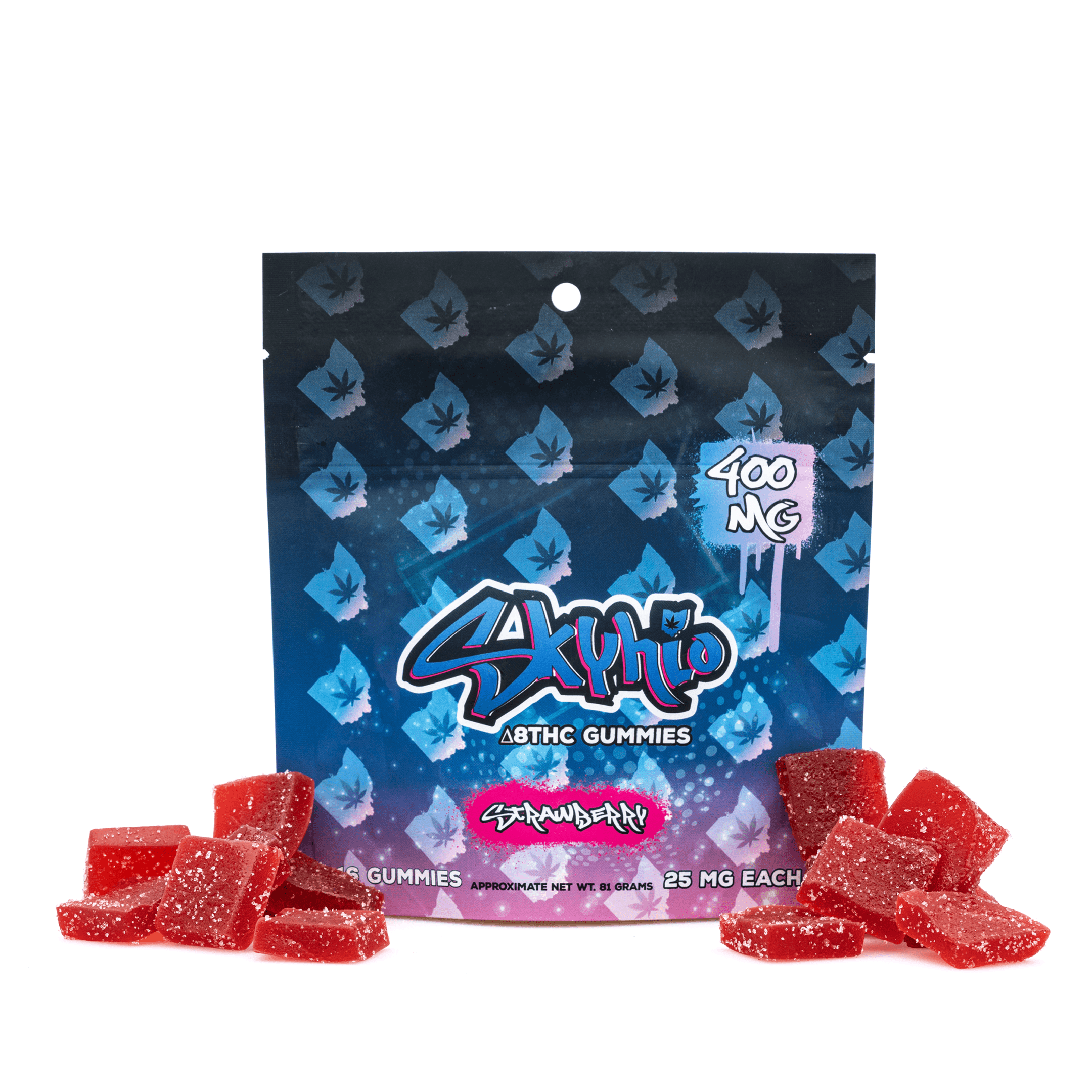 3Chi Skyhio Delta 8 Strawberry Gummies (400 mg Total Delta 8 THC)