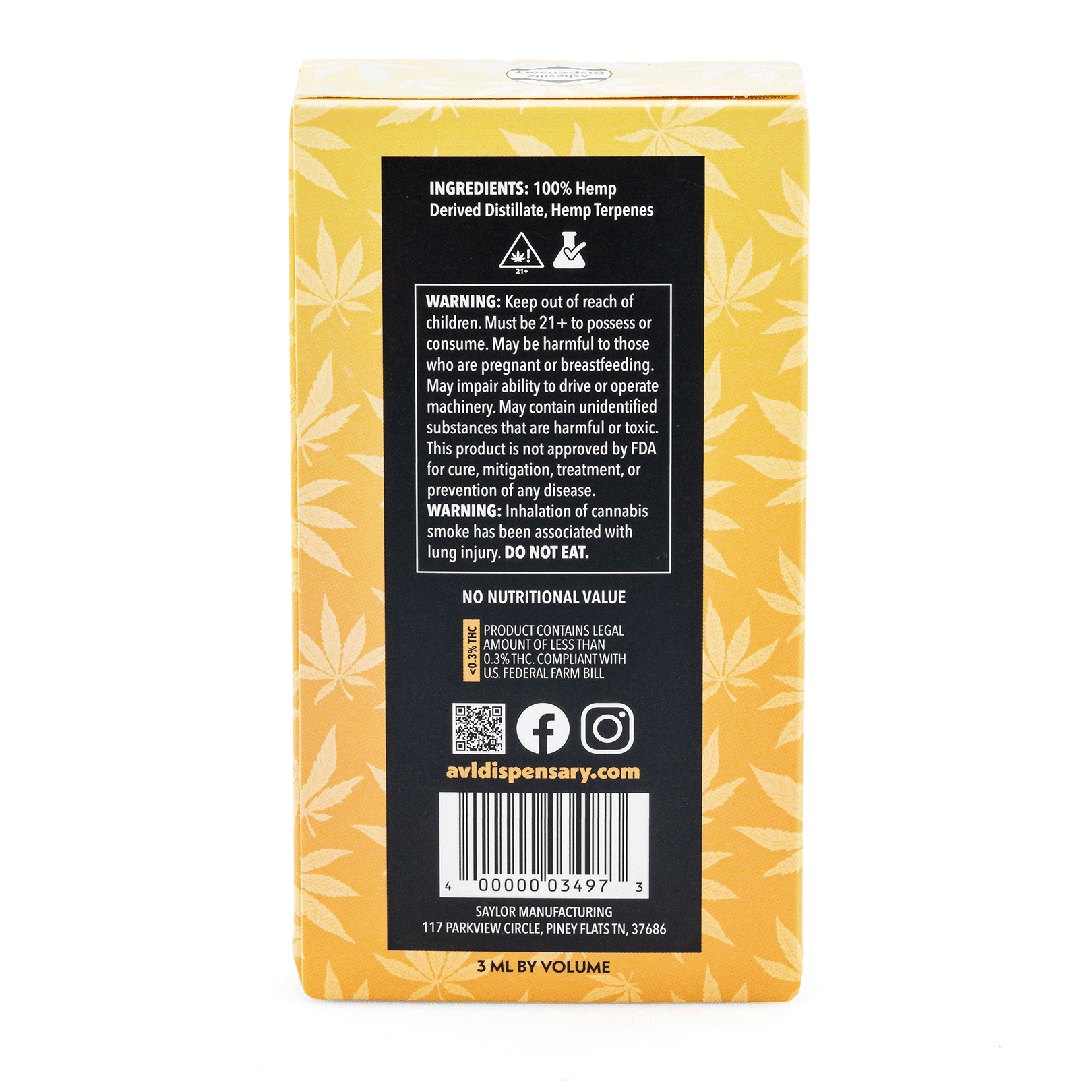 Asheville Dispensary 3 gram THCa Disposable Vape – Skunk - Image 2