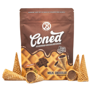 Baked Bags Delta 8 THC Coned – Milk Chocolate (600 mg Total Delta 8 THC)