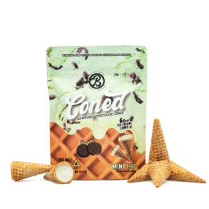 Baked Bags Delta 9 THC Coned – Mint Chip (150 mg Total Delta 9 THC)