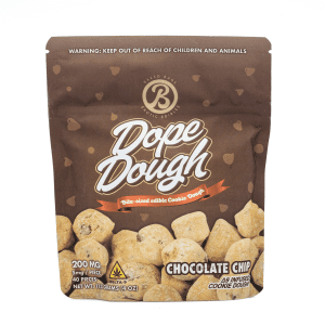 Baked Bags Delta 9 THC Dope Dough – Chocolate Chip (200 mg Total Delta 9 THC) - Image 2