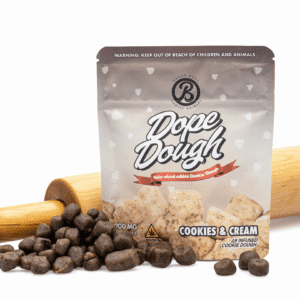 Baked Bags Delta 9 THC Dope Dough – Cookies & Cream (200 mg Total Delta 9 THC)