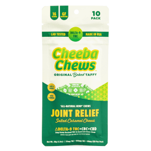 Cheeba Chews Delta 9 and CBC and CBD Salted Caramel Chews – Joint Relief (50 mg Total Cannabinoids) - Image 2