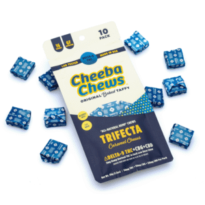 Cheeba Chews Delta 9 and CBG and CBD Caramel Chews – Trifecta (50 mg Total Cannabinoids)