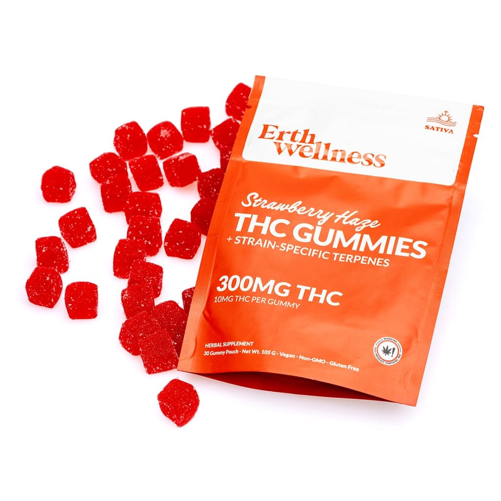 Erth Wellness THC Live Resin Gummies – Strawberry Haze