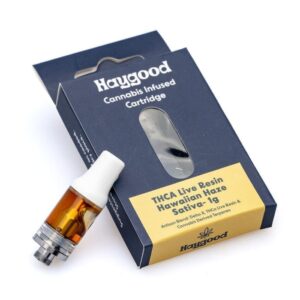 Haygood Artisan THCa Live Resin Cartridge – Hawaiian Haze Sativa (1 gram)