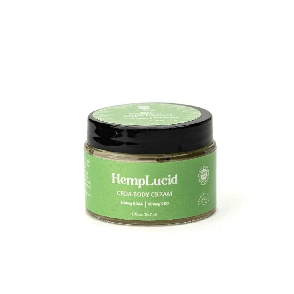 Hemplucid Topical CBDA Full-Spectrum Body Cream (500 mg CBDA + 500 mg CBD) - Image 4