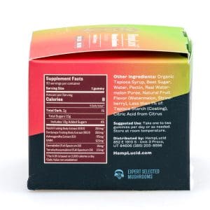 Hemplucid Stress Mushroom Gummies – Watermelon (750 mg Total CBD + 75 mg Total Delta 9 THC) - Image 2