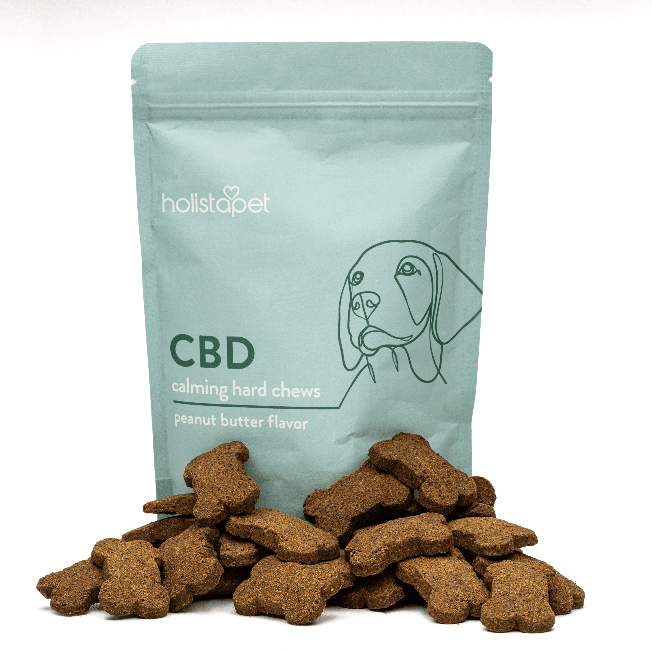 HolistaPet CBD Dog Treats + Calming Relief (300 mg Total CBD)