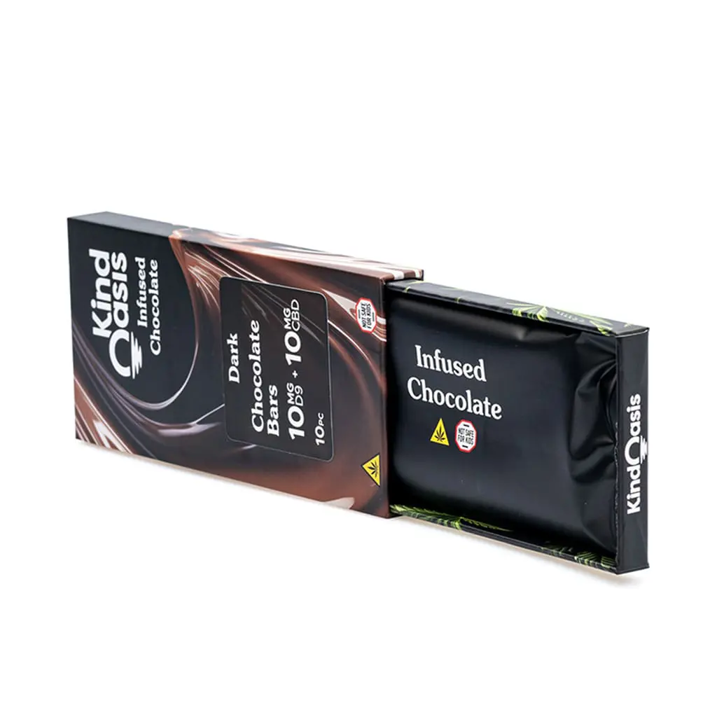 Kind Oasis Delta 9 THC and CBD Dark Chocolate Bar - Image 4