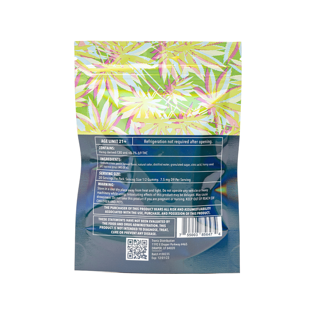Kush Kube Delta 9 + CBD Gummies – Apple Berry (150 mg total Delta 9 THC + 150 mg Total CBD) - Image 3
