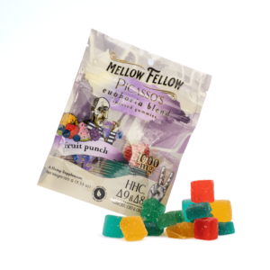Mellow Fellow Picasso’s Euphoria Blend M-Fusion Gummies – Fruit Punch (1000 mg Total Cannabinoids)