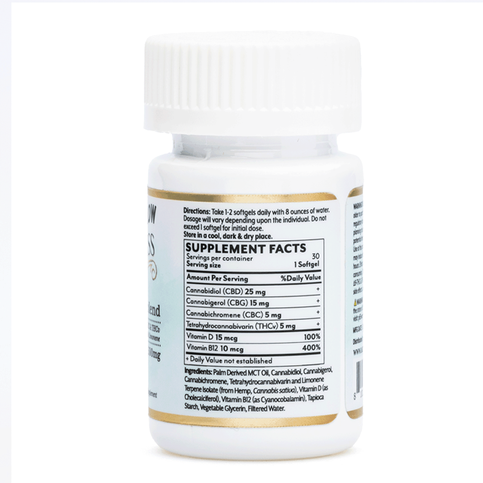 Mellow Fellow Wellness Softgel Capsules – Energy Blend (1500 mg Total Cannabinoids) - Image 3