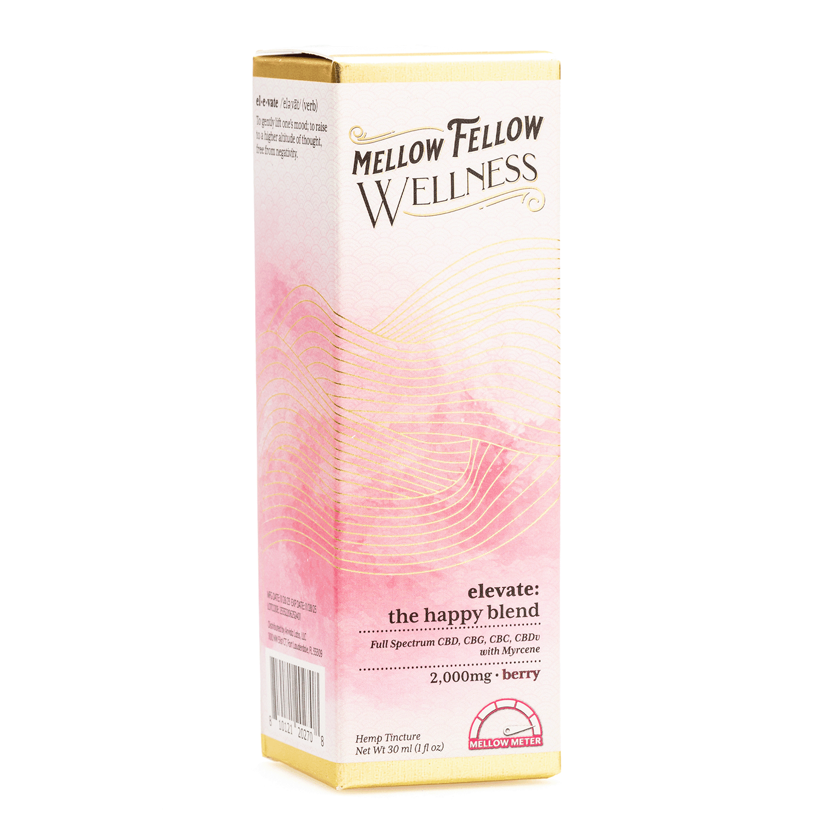 Mellow Fellow Wellness Tincture – Happy Blend – Berry (2000 mg Total Cannabinoids) - Image 4