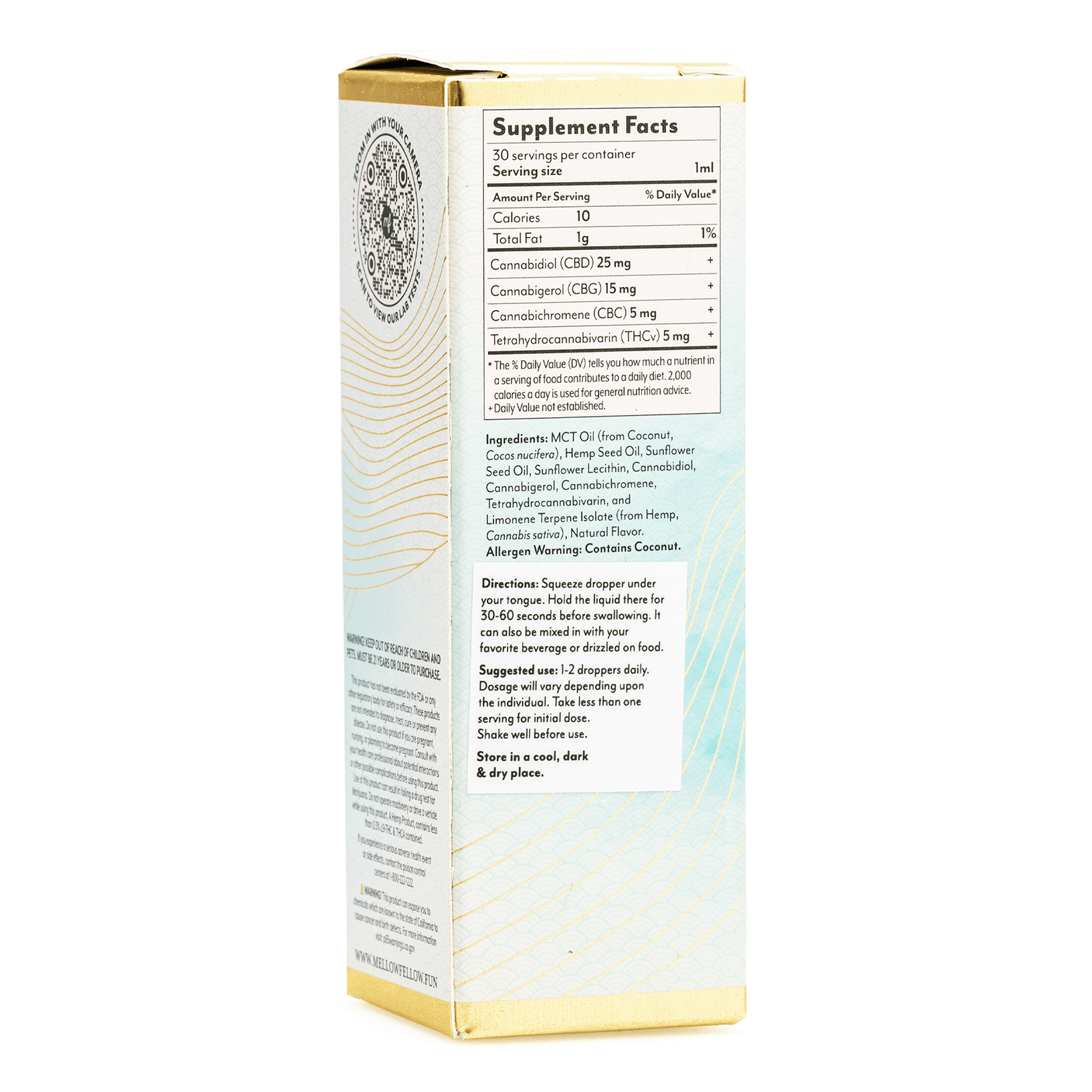 Mellow Fellow Wellness Tincture – Energy Blend – Berry (1500 mg Total Cannabinoids) - Image 3