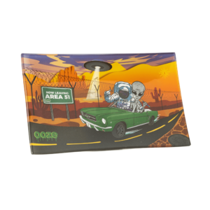 Ooze Shatter Resistant Glass Rolling Tray – Space Race