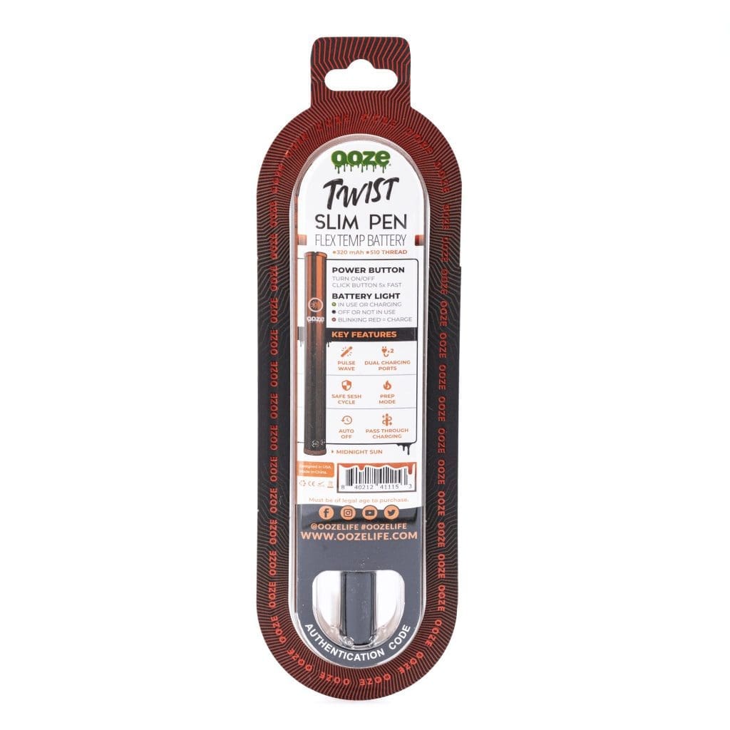 Ooze Slim Twist Pen 2.0 Vape Battery – Midnight Sun - Image 4
