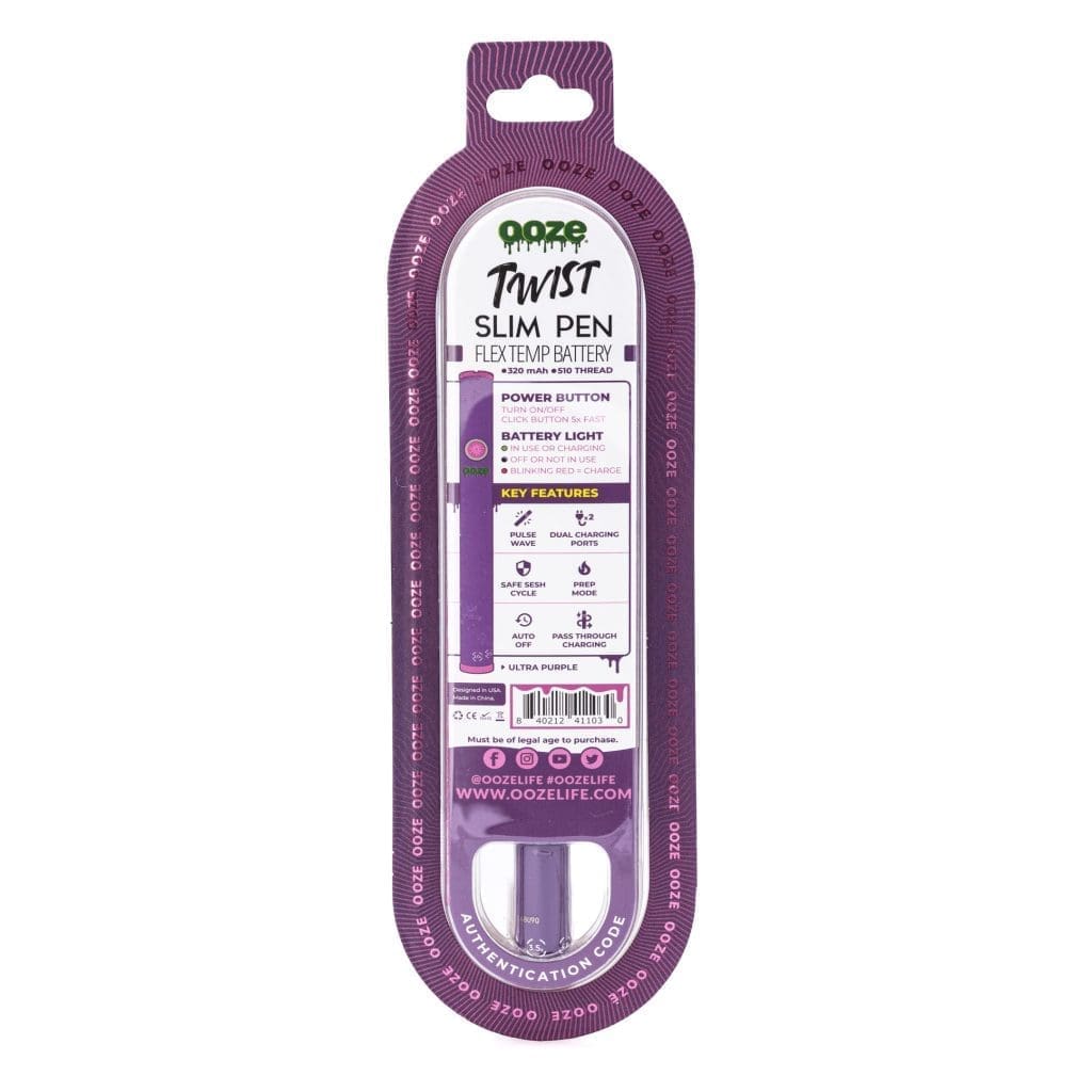 Ooze Slim Twist Pen 2.0 Vape Battery – Ultra Purple - Image 4
