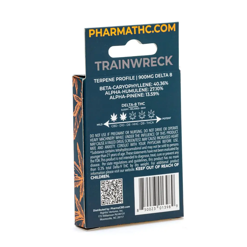 PharmaTHC Delta 8 THC Vape Cartridge – Trainwreck - Image 3