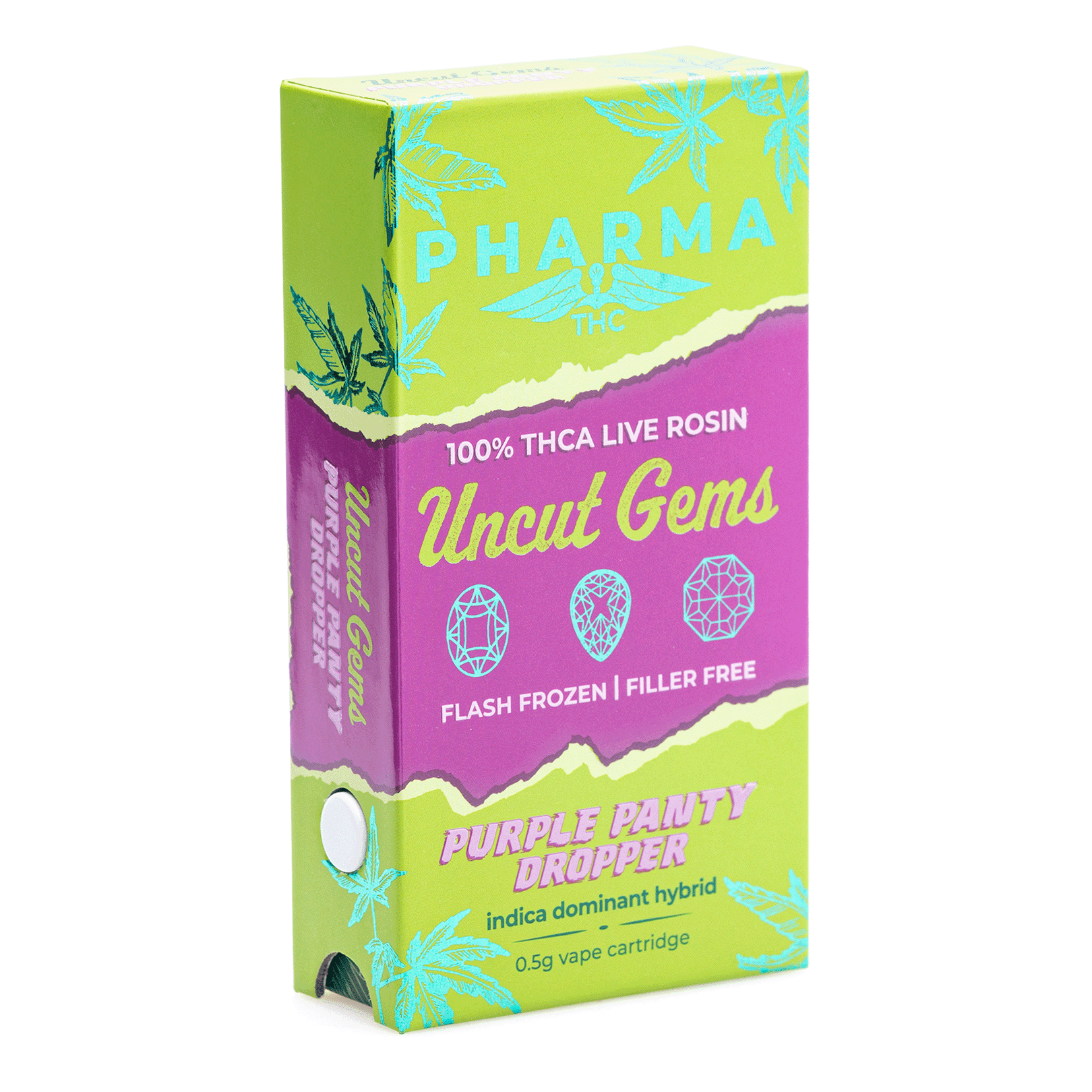 PharmaTHC Uncut Gems THCa Live Rosin Vape Cartridge – Purple Panty Dropper (.5 gram) - Image 4
