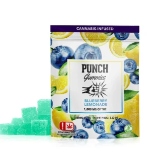 Punch Extreme Gummies – Blueberry Lemonade – THC 1000mg