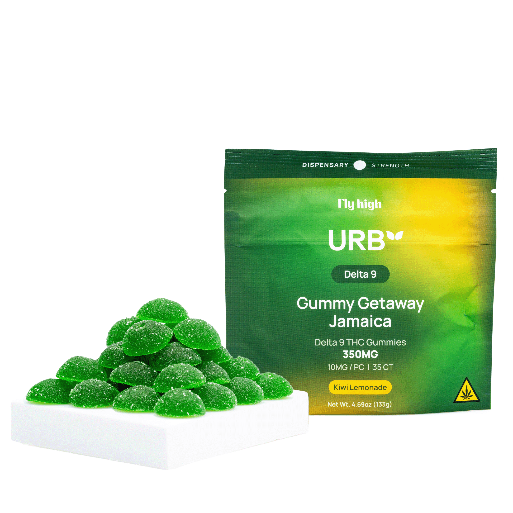 Urb Delta 9 THC Gummies – Kiwi Lemonade (350 mg Total Delta 9 THC)