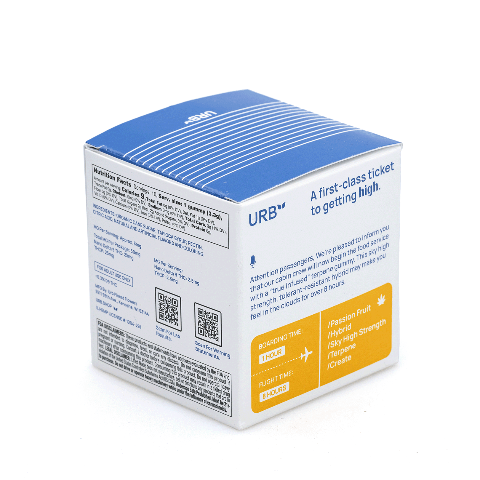 Urb THCP / Delta 9 Mile High Skybites – Passion Fruit (25 mg THCP + 25 mg Delta 9 THC Total) - Image 5