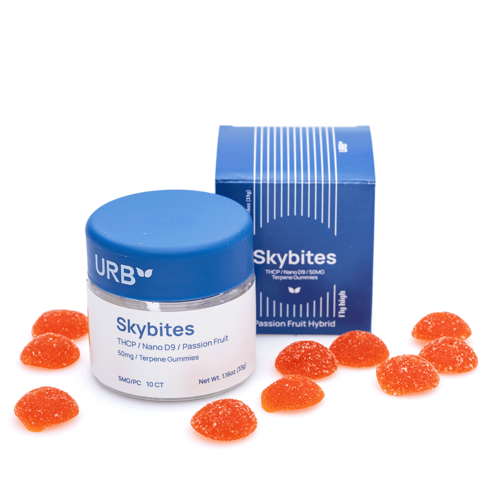 Urb THCP / Delta 9 Mile High Skybites – Passion Fruit (25 mg THCP + 25 mg Delta 9 THC Total)