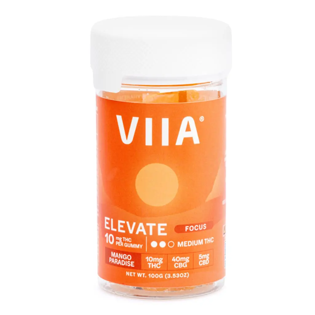 VIIA Delta 9 / CBD / CBG Elevate Focus Gummies – 10 mg THC - Image 2